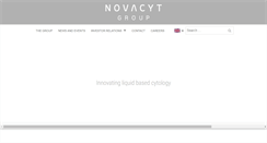 Desktop Screenshot of novacyt.com