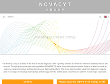 Tablet Screenshot of novacyt.com